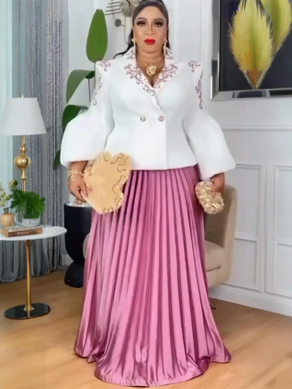 Vêtements africains pour femmes, ensemble 2 pièces, hauts et jupes, costumes Dashiki Ankara, robe à paillettes, grande taille, robes de fête de mariage turquie