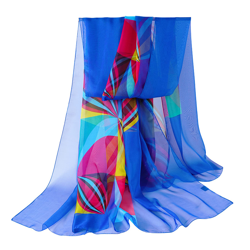 Parbones-Écharpe de plage en mousseline de soie pour femme, Industries ong, couverture, design géométrique, grande taille, serviette, vêtements d'été