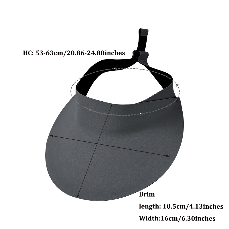 Chapeau à visière pour hommes avec tête surdimensionnée pour les Sports de plein air d'été voyage plage nouveau pare-soleil respirant chapeau de soleil pliant