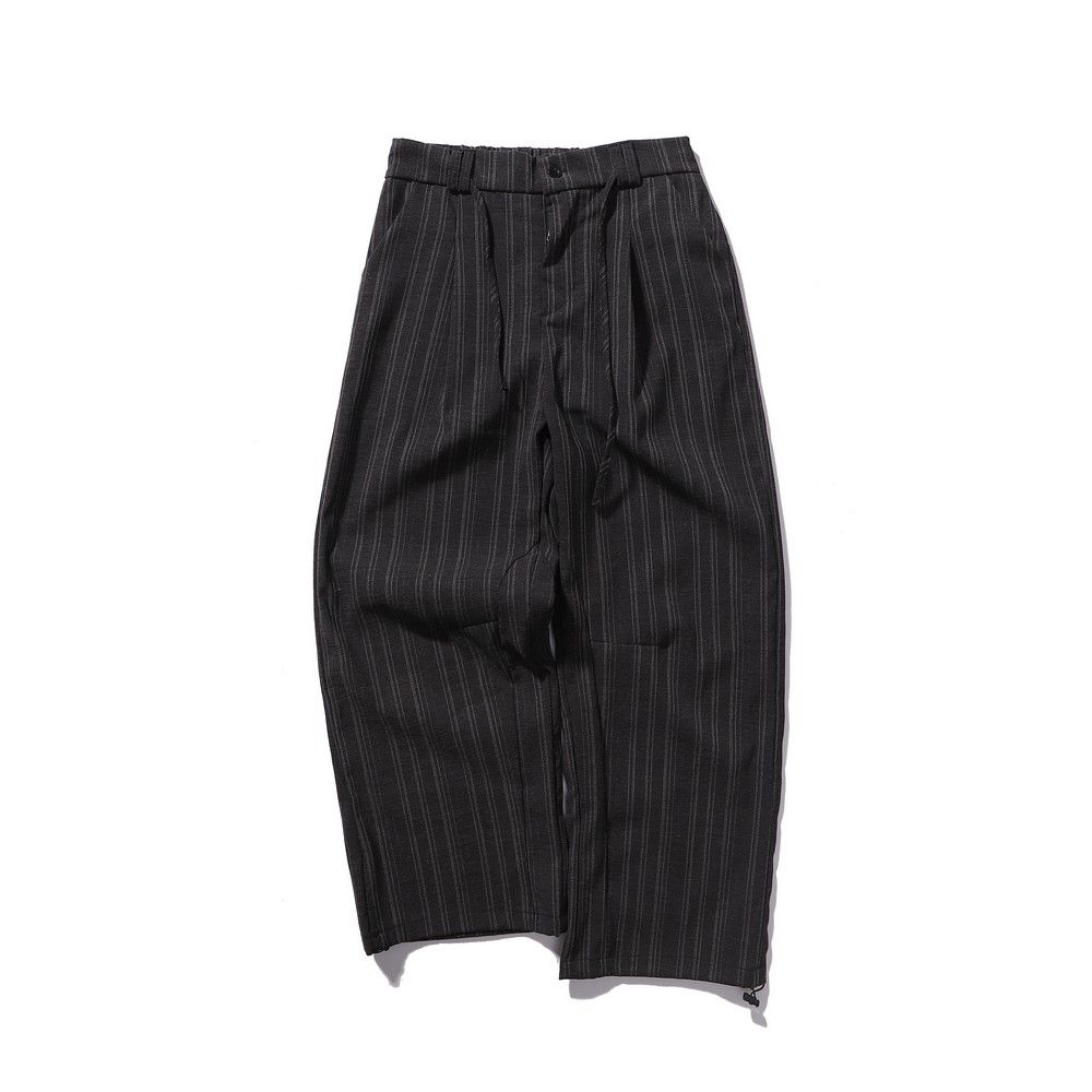 Pantalon de costume de bureau élégant à taille élastique et coupe large pour femmes et hommes, streetwear, mode tendance hiver-printemps
