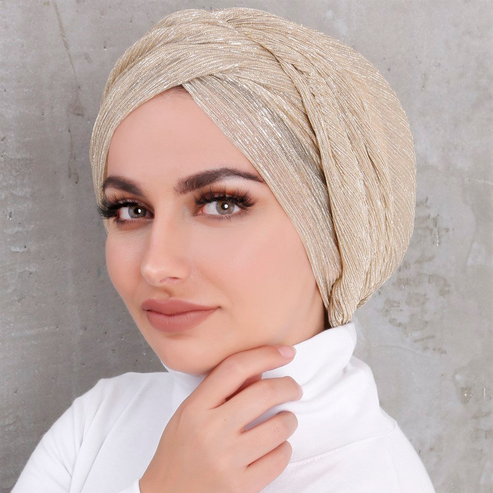 Hijabs intérieurs musulmans à paillettes pour femmes, Turban ventilé instantané, foulard, casquettes pour femmes, Design léger islamique (31g)