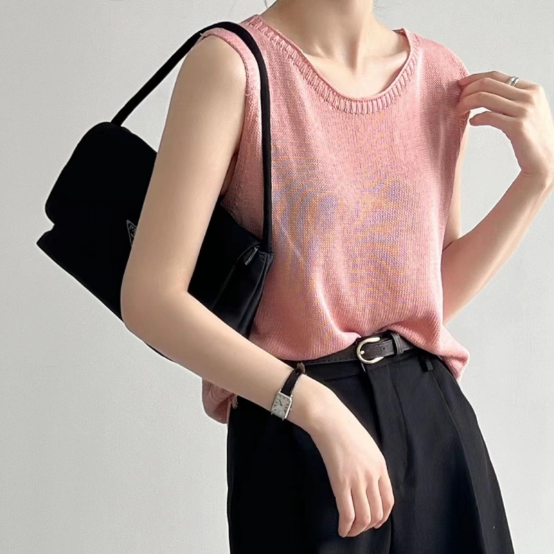 Gilet court en tricot polyvalent pour femme