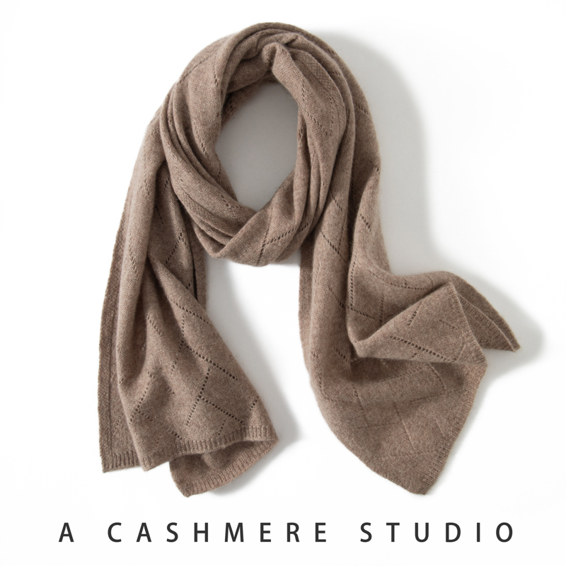 Hiver nouveau 100% écharpe en cachemire mode couleur unie femmes en plein air garder au chaud doux écharpe cachemire tricoté Jacquard longues écharpes
