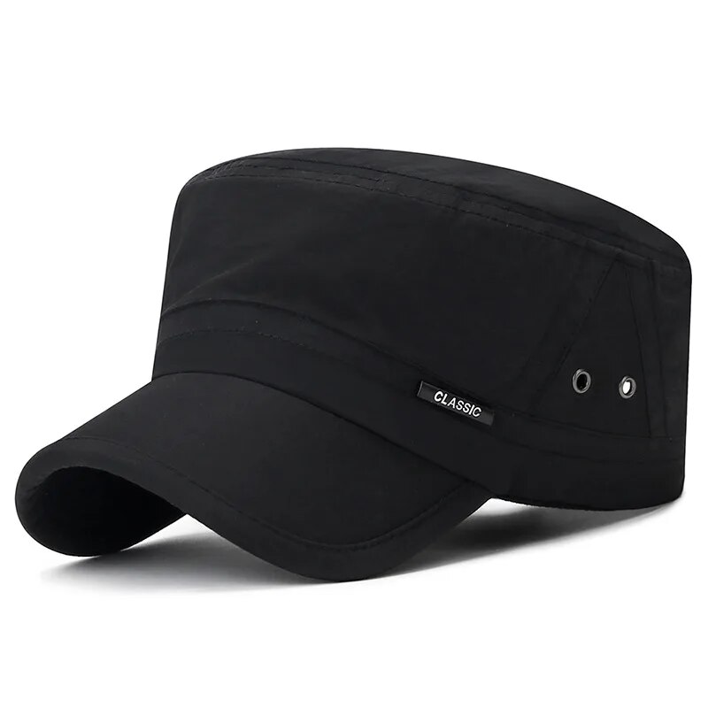 Nouveaux chapeaux pour hommes pour l'été, casquettes plates respirantes à séchage rapide, printemps et été, chapeaux pare-soleil, casquettes légères et respirantes
