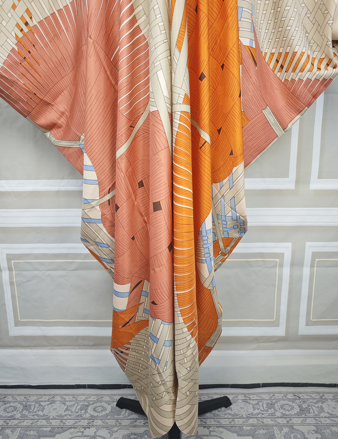 Mode d'été traditionnelle Femme musulmane robes taille libre Boho Sexy dame plage col en v caftan Maxi Femme africaine tenue imprimée