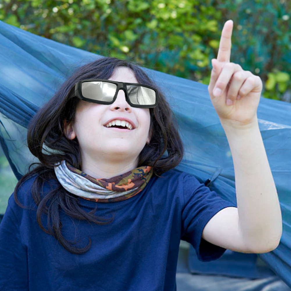Lunettes de protection pour l'éclipse solaire conformes aux normes ISO 12312-2:2015(E) – Vision directe du soleil, protection oculaire sûre