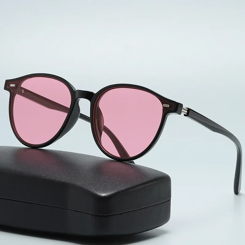 Lunettes de soleil rondes pour femmes, marque tendance, lunettes décontractées pour femmes, lunettes de soleil vintage pour hommes, lunettes de protection solaire pour l'extérieur, UV400, Oculos De Sol ﻿