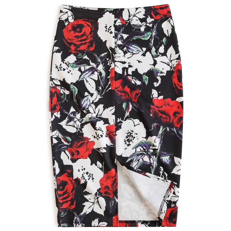 Jupes mi-longues décontractées pour femmes, taille haute, extensibles aux hanches, Style coréen, Slim, Vintage, Y2k, Streetwear, jupe avec fente, été