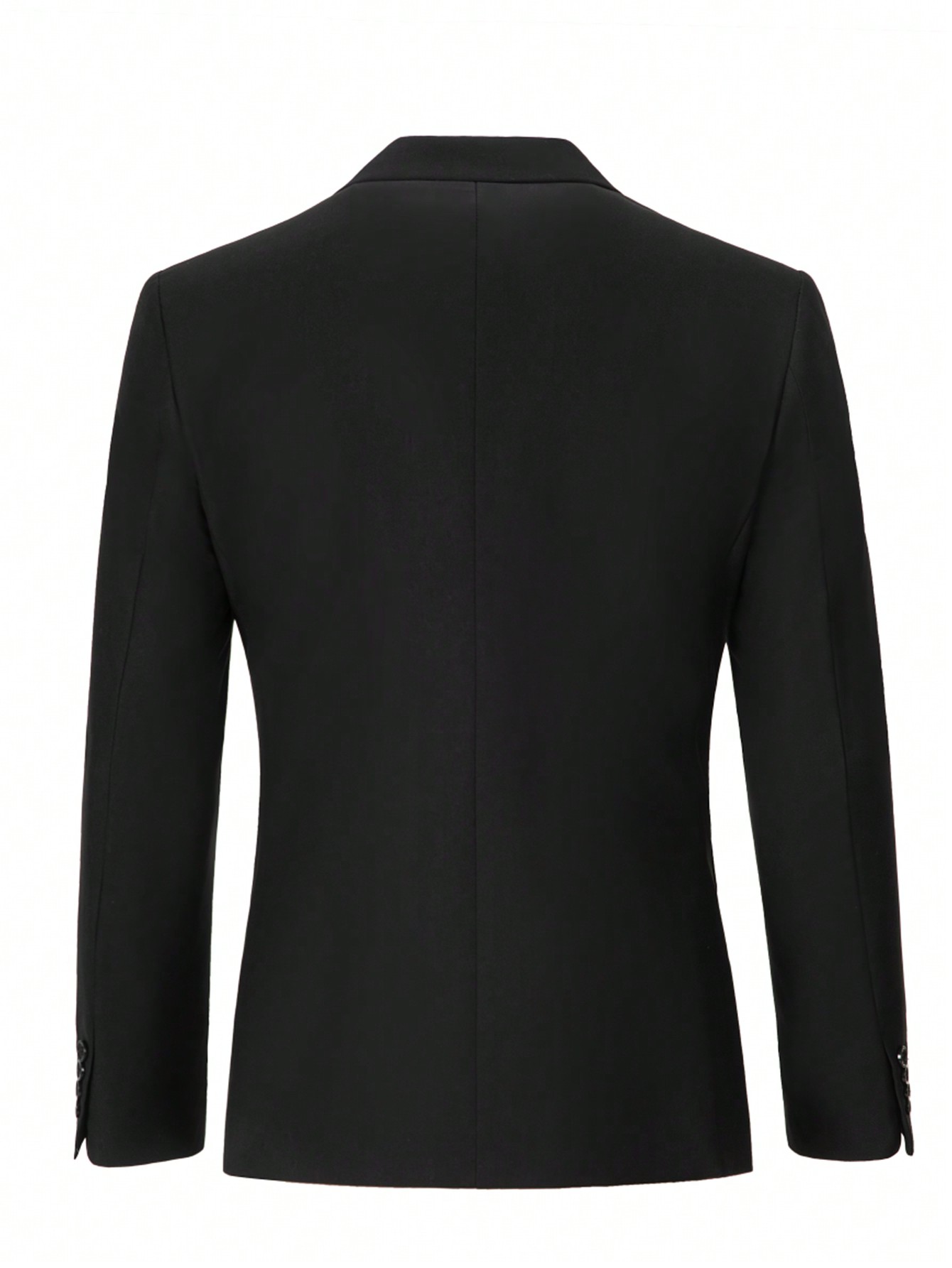 Costume 3 pièces pour homme, élégant, uni, coupe slim, blazer croisé, gilet et pantalon, pour soirée ou affaires