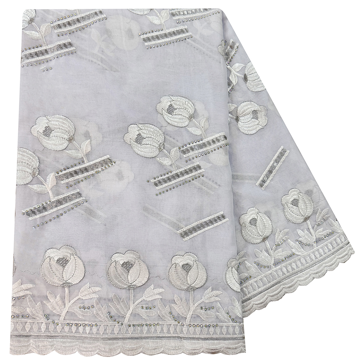 100% coton tissu rayonne fil de coton écharpe brodée dubaï Excellent Style femmes africaines Hijab musulman écharpe de haute qualité