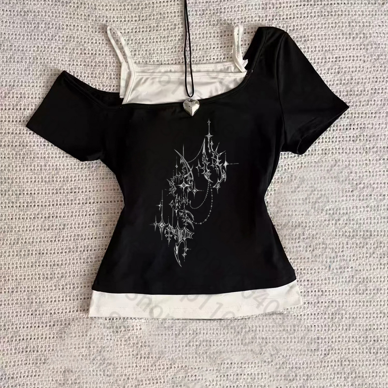 Vêtements Vintage des années 90 pour femmes, T-shirts graphiques Y2k, haut pour femmes, T-shirts graphiques Kpop, T-shirts gothiques pour femmes, recadrés Emo