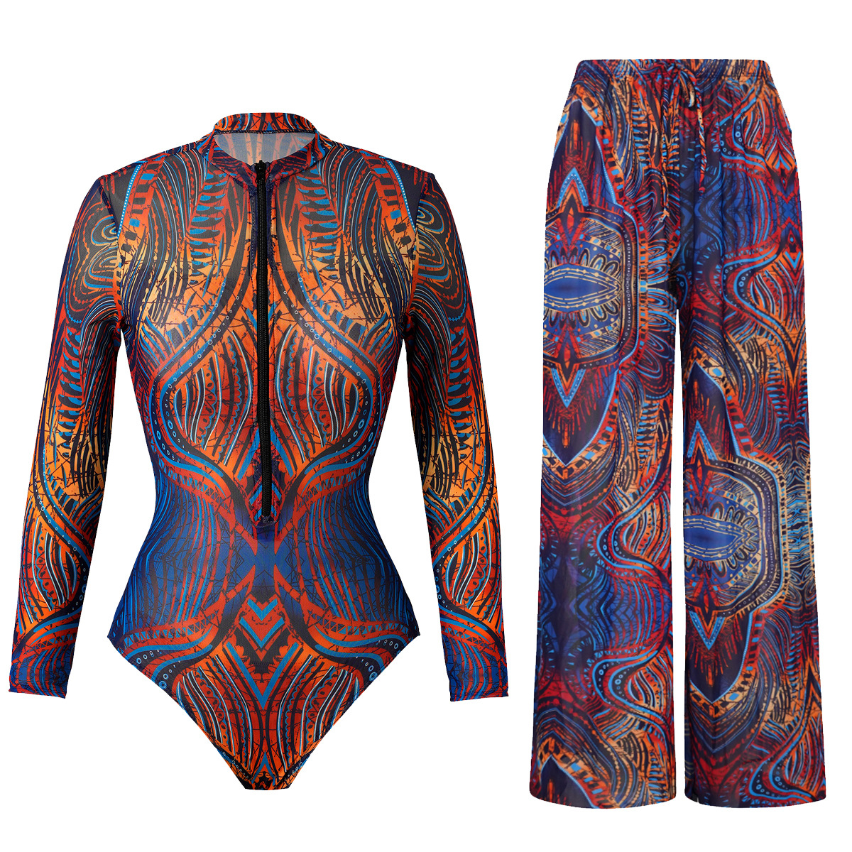 Maillot de bain intelligent pour femmes, Sexy, manches longues, Body complet, Куvelaльник, pantalon Long, Anti-UV, Protection solaire, maillot de bain deux pièces, nouvelle collection 2025