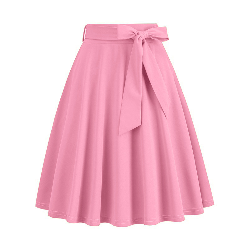 Jupes vintage monochromes pour femmes, ceintures, style Herfestivals, vêtements d'été, vente, 2025, JQMY3800