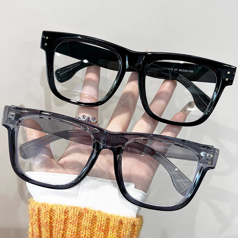 Grand visage grande taille monture de lunettes hommes femmes 160mm surdimensionné épais lunettes cadre Anti lumière bleue TR90 lunettes optiques