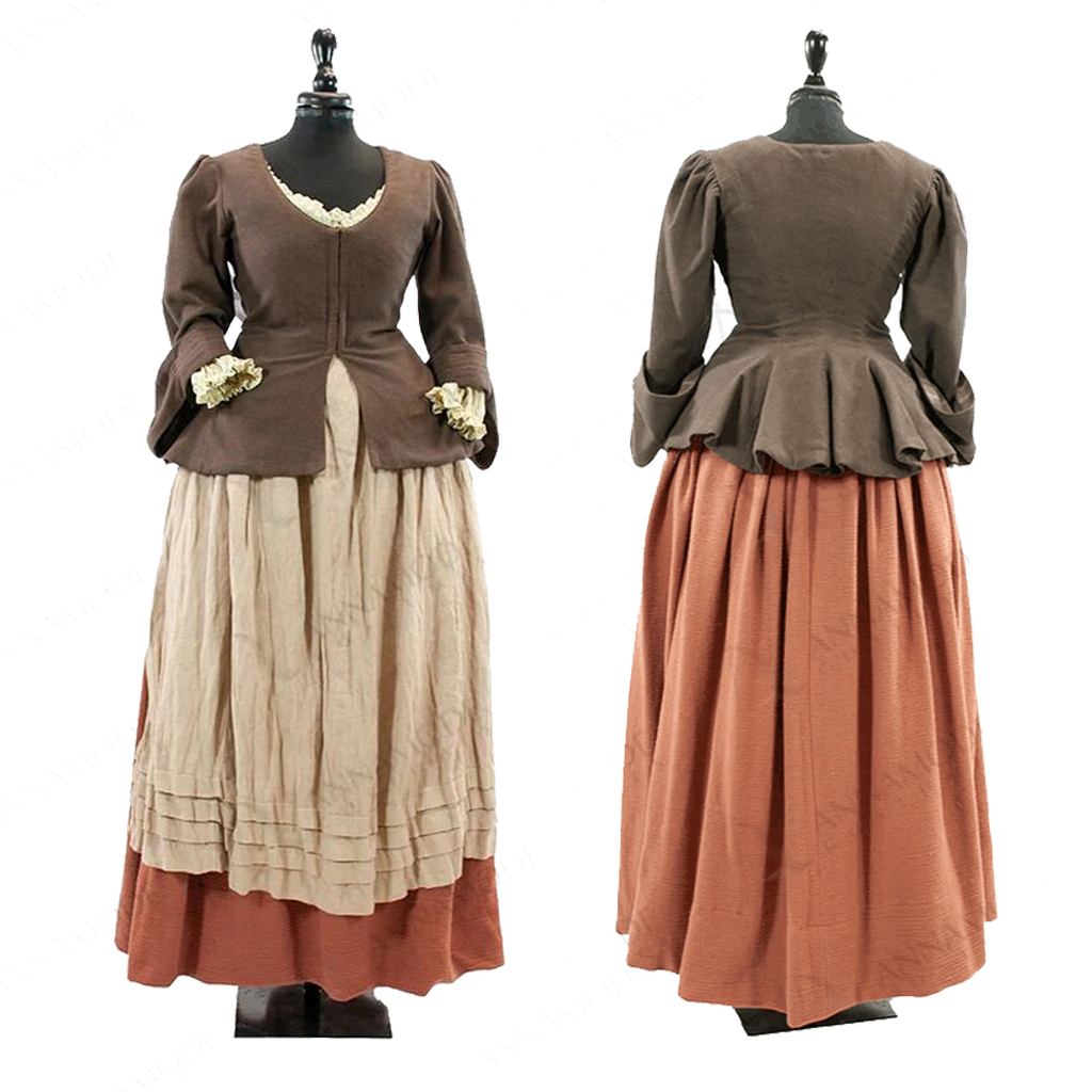 Outlander-Costume de Cosplay Claire Fraser, Robe de Bal Victorienne, Renaissance Médiévale