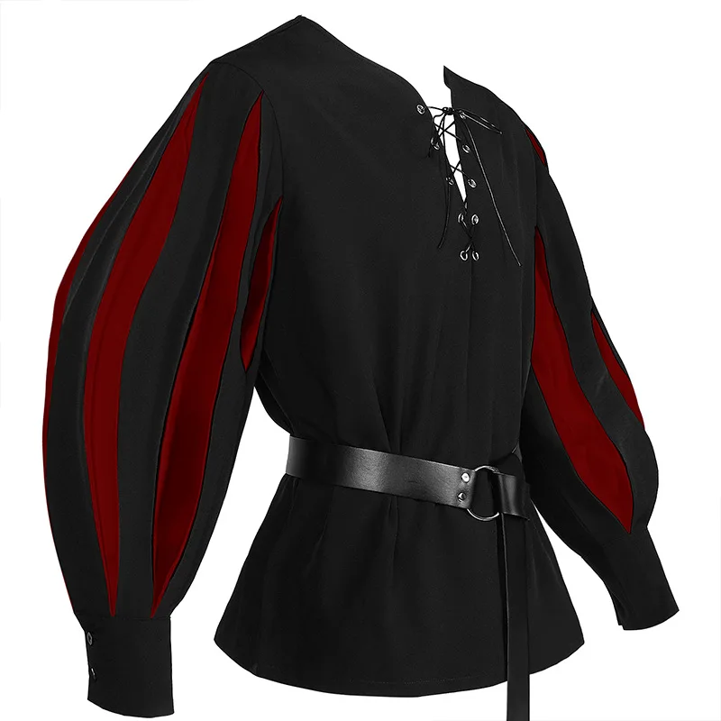 Costume Médiéval Kokor Landsknecht, Tunique Allemande Larp 7.5 Aate, à Lacets, Vêtements d'Halloween pour Adultes, Tenue Renaissance Y