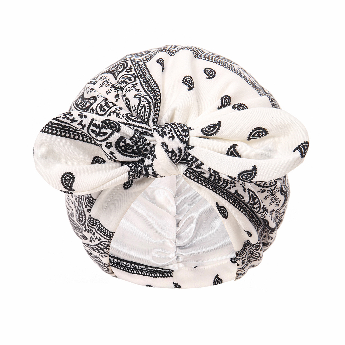 1 pièce Foulard de tête pour femme à motif Paisley, Turban prêt-à-porter, Hijabs intérieurs, Bonnets foulard musulmans pour femme, Foulard indien, Turbante Mujer