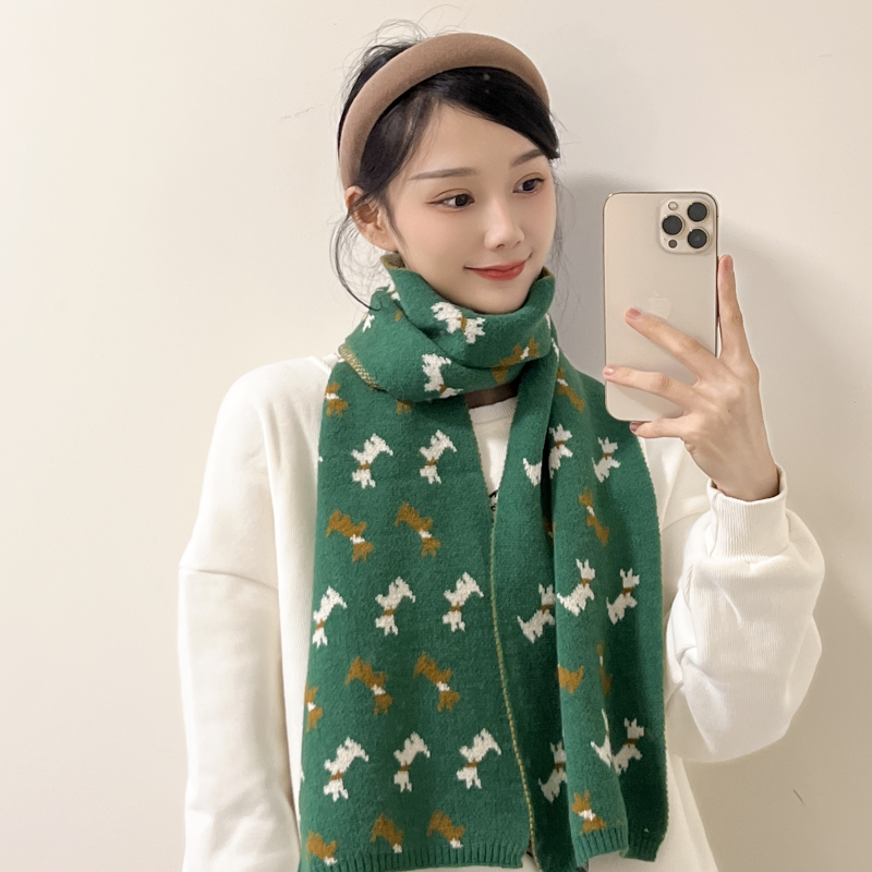 Mode tricoté longue écharpe femmes hiver chaud Animal châle chaînes femme foulard écharpe pour les femmes