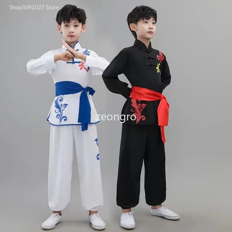 Costume d'arts martiaux, Costume Changquan pour filles et garçons, uniforme traditionnel chinois Wushu pour enfants et adultes, vêtements Kung Fu
