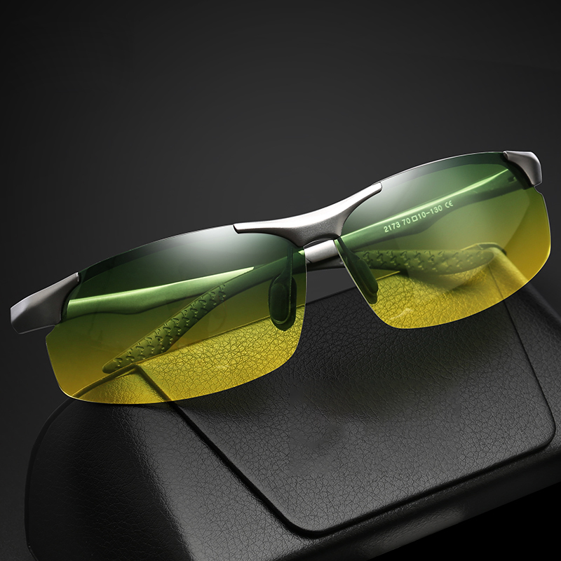 Lunettes de soleil polarisées sans bords pour homme, verres de jour, pour Vision nocturne, photochromique, pour l'extérieur, conduite, UV400, VT2173