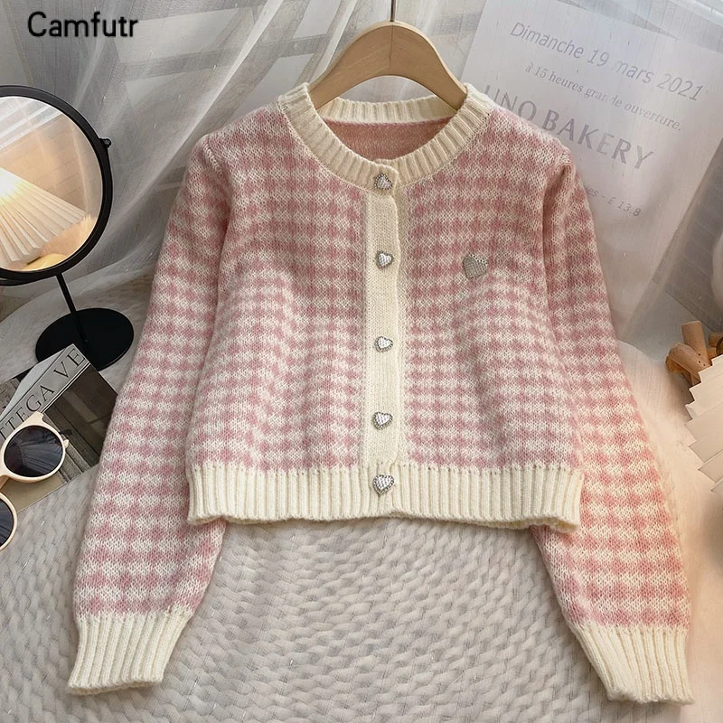 Cardigans en tricot à manches longues pour femmes, mode coréenne, nouveau manteau d'extérieur