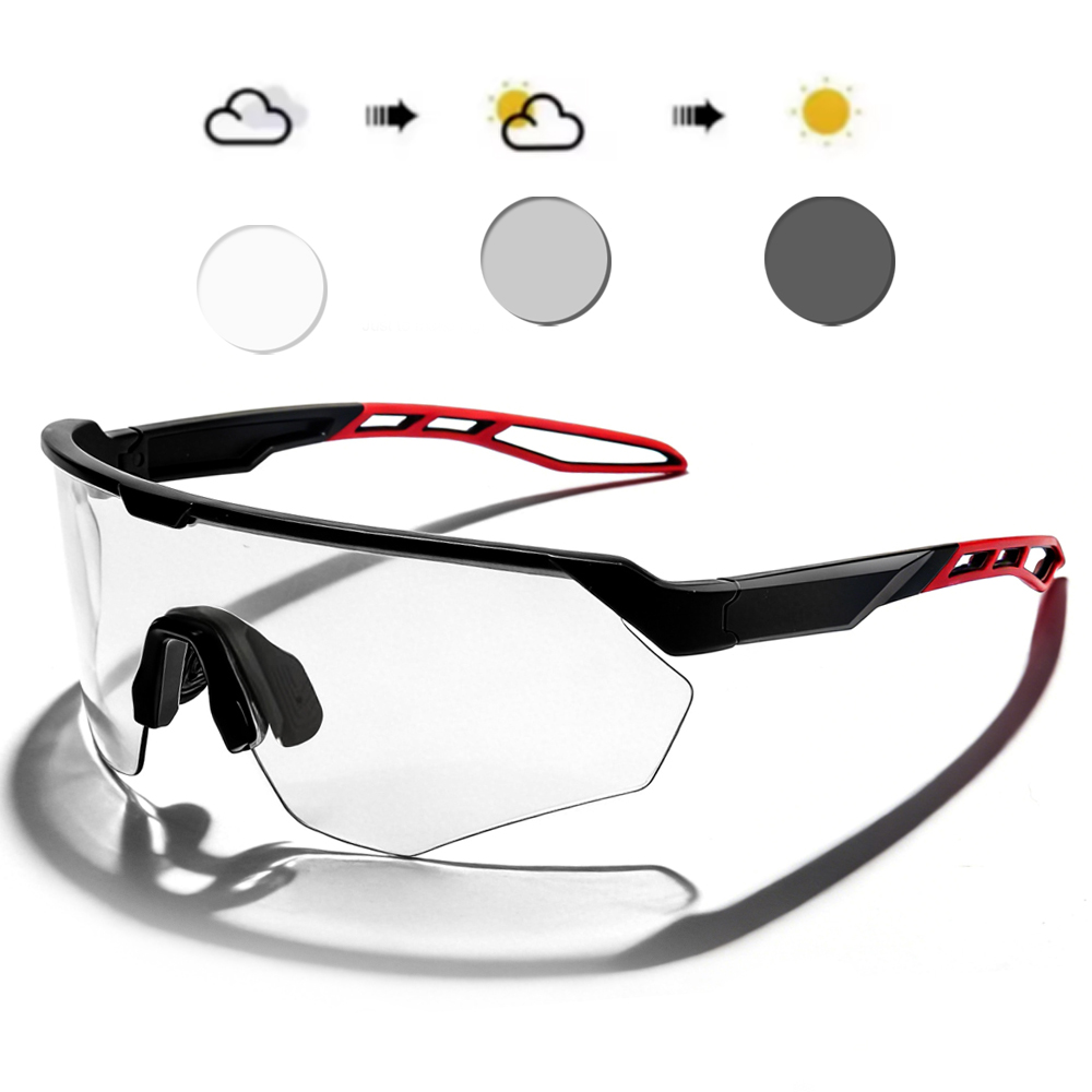 Lunettes de soleil de cyclisme photochromiques pour hommes et femmes, lunettes de conduite, de vélo de montagne, de sport, Uv400