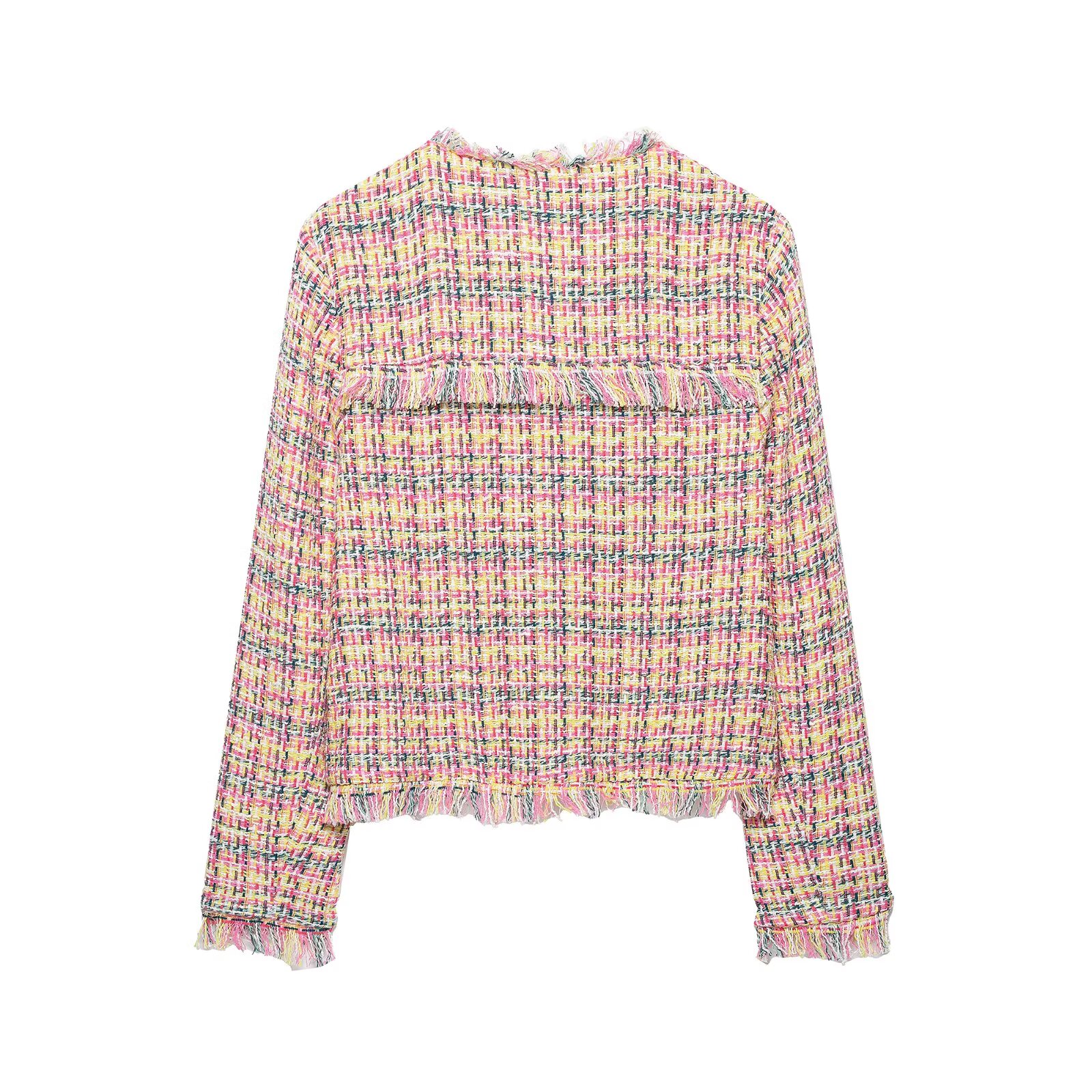Vestes pour femmes, Manteau rose, Hauts courts, Vêtements d'extérieur à manches longues, 2026 zanban, Manteau élégant et tendance, Vestes chics pour femme avec poches