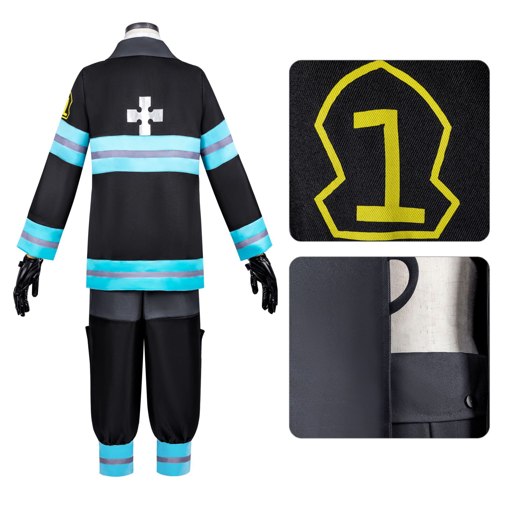 Tenue de cosplay de la Force des pompières pour femmes, ensemble d'uniformes d'anime pour adultes, costume de carnaval d'Halloween, tenue de fête et de jeu de rôle sur le thème de l'anime