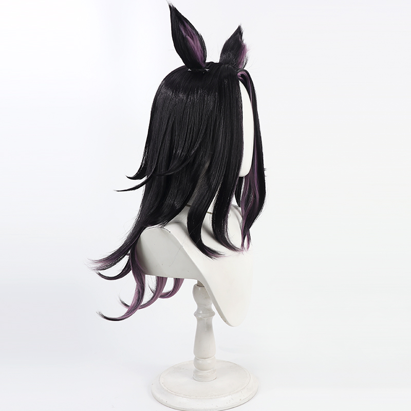 Umamusume – jolie perruque de Cosplay Derby Fenomeno, queues d'oreille, accessoires de Costume de fête d'halloween, cheveux synthétiques résistants à la chaleur pour femmes