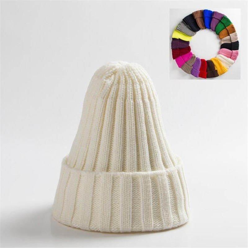 Chapeau d'Hiver en Coton Mélangé pour Homme et Femme, Unisexe, Solide, Chaud, Doux, HIP, Salle de Bain, Bonnets, Skullies, Fille, Vente en Gros