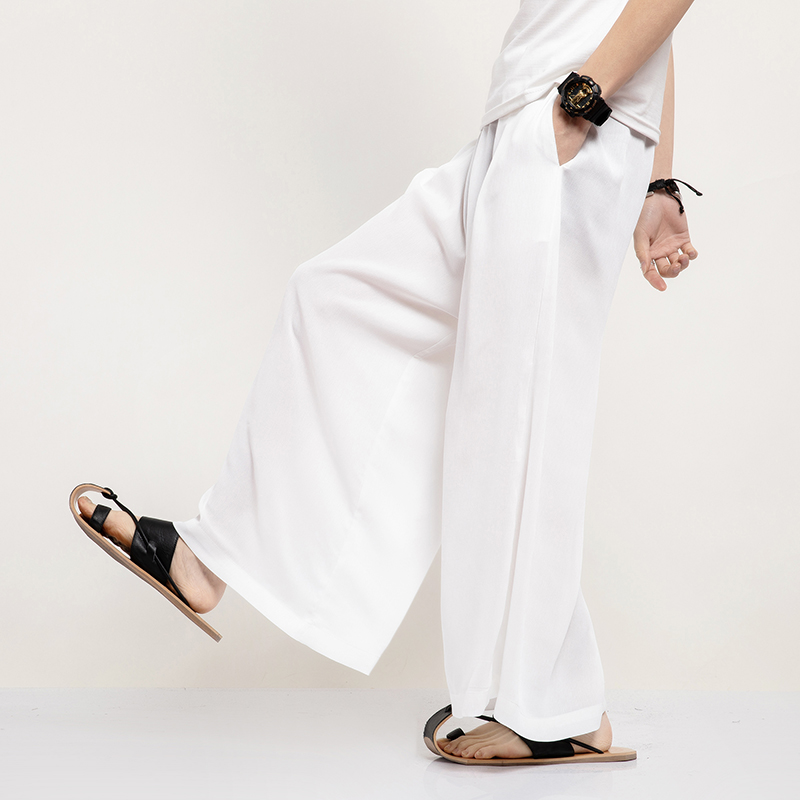 Pantalon Kimono Traditionnel Japonais pour Homme, Vêtement Asiatique, Bain, Décontracté, Style Japonais, Jambes Larges