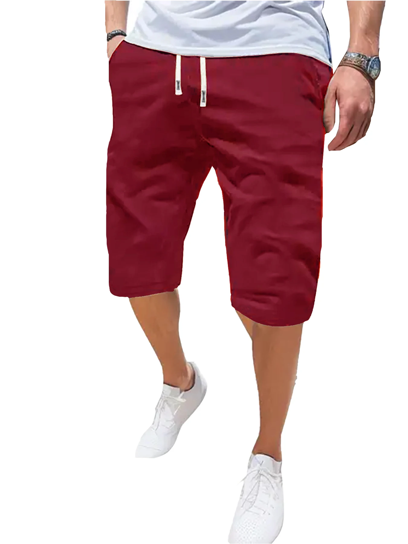 Short de sport pour hommes, respirant, fin, ample, décontracté, mode plage, confortable, cinq pantalons, course en plein air, Fitness