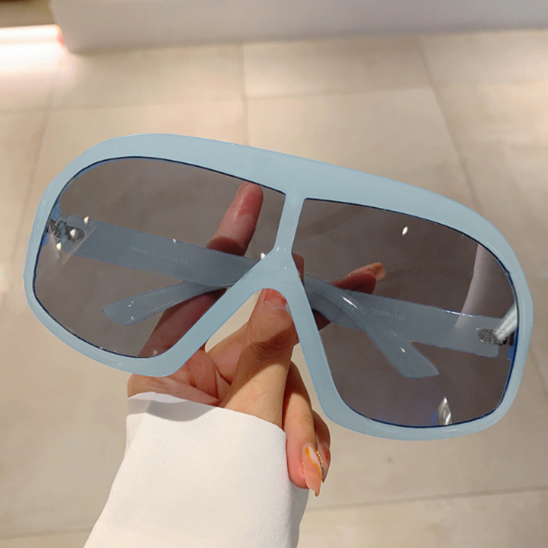 Lunettes de soleil Y2K pour hommes et femmes, lunettes de soleil chimsun, grand cadre, nuances de luxe, mode vintage, créateur de marque punk