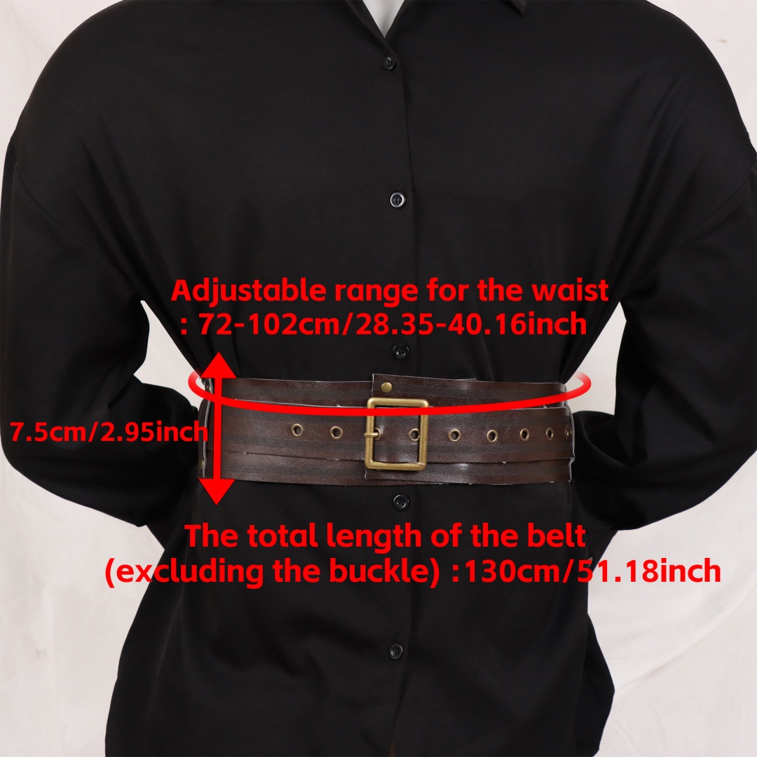 Ceinture large pour femme en cuir PU gothique, style corset sous-poitrine, couleur unie, réglable, accessoire vestimentaire