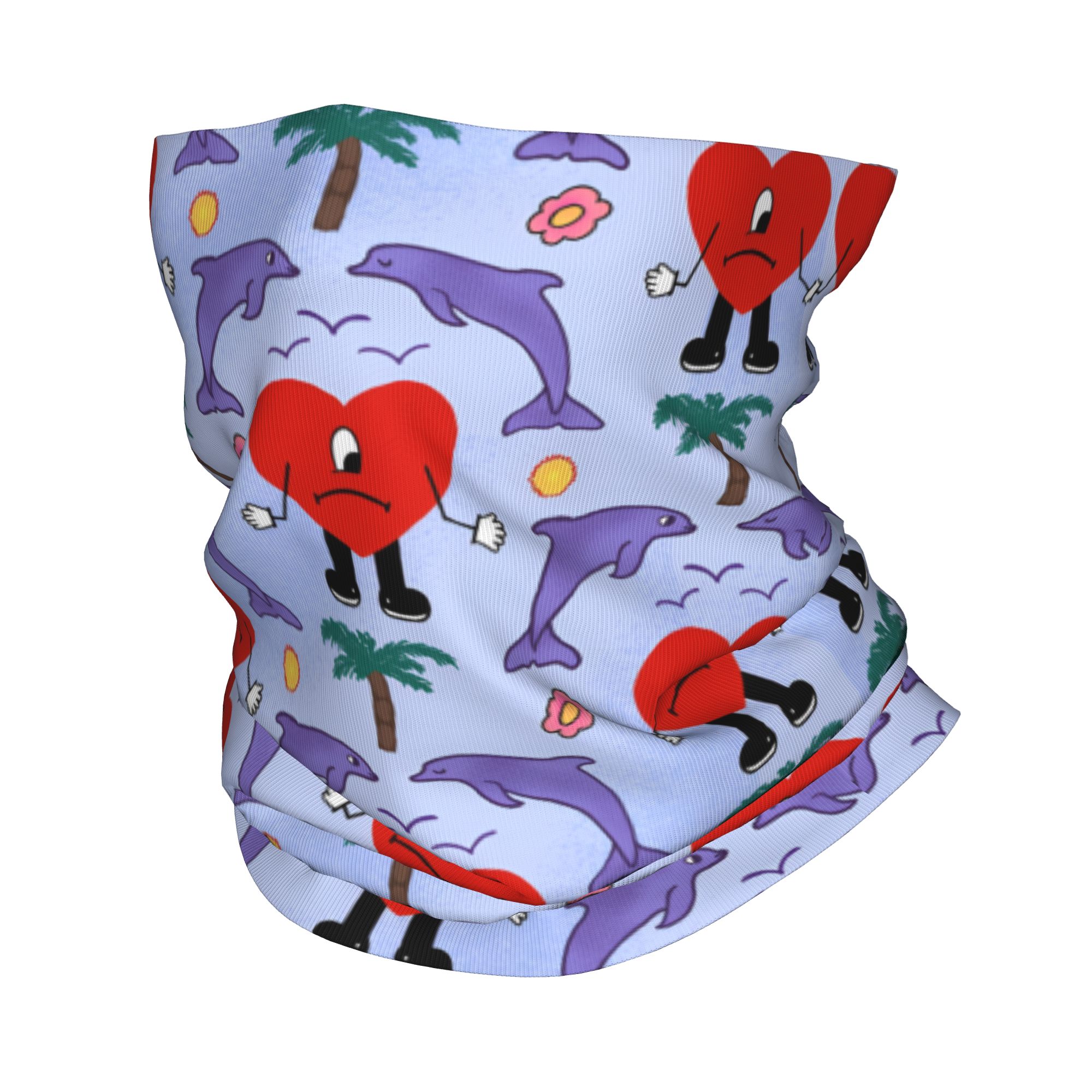 Personnalisé Hot Rock musique mauvais b-lapin Bandana cache-cou Protection UV visage écharpe couverture hommes classique bandeau Tube cagoule