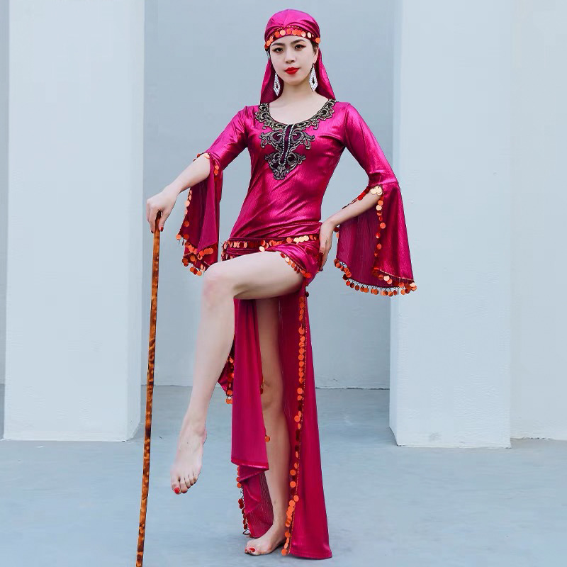 Robe de Costume pour femmes, Baladi Saidi, spectacle de danse du ventre, Robe de concours de danse du ventre pour filles, vêtements orientaux, tenue de danse