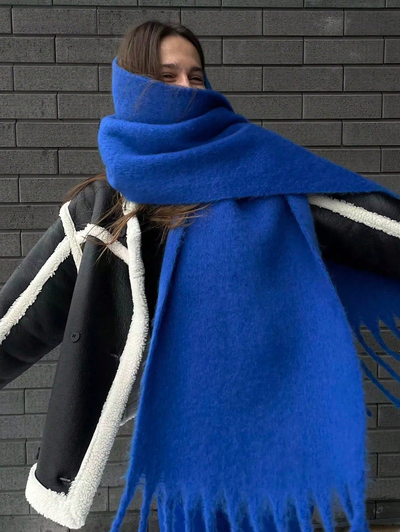 Écharpe d'hiver femmes de luxe automne hiver écharpe en cachemire épaissi chaud châle classique glands moelleux écharpe couleur unie doux châle