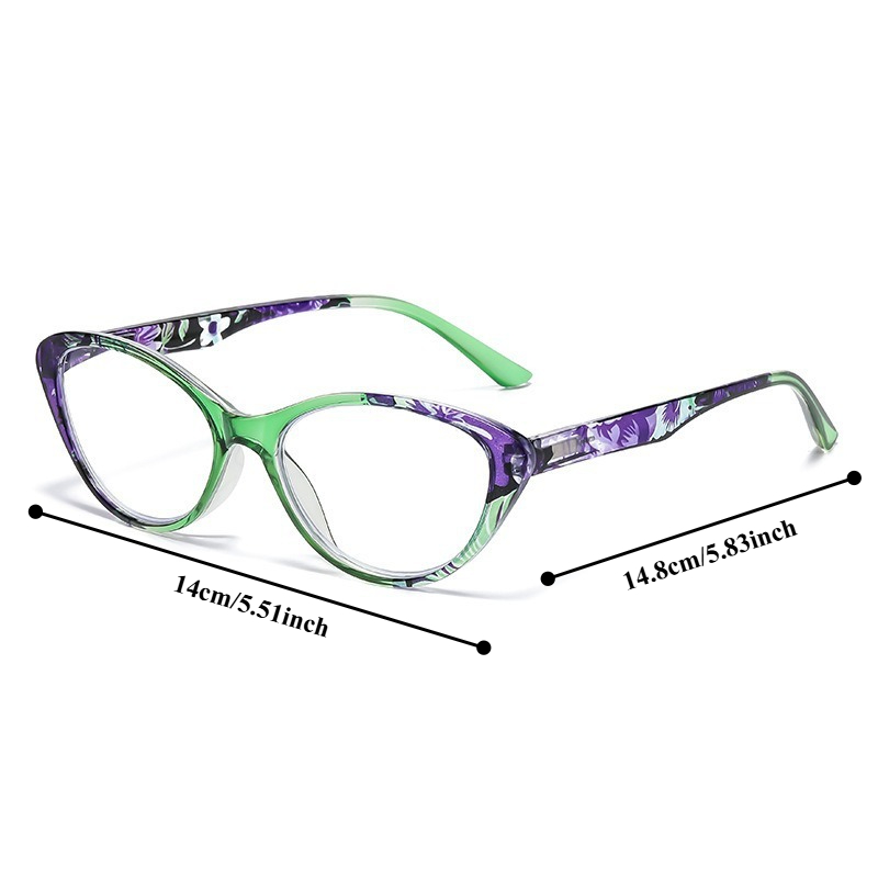 Lunettes de lecture pour femmes/hommes, blocage de la lumière bleue, lecteur d'ordinateur, monture œil de chat, tendance, verres transparents, fausses lunettes