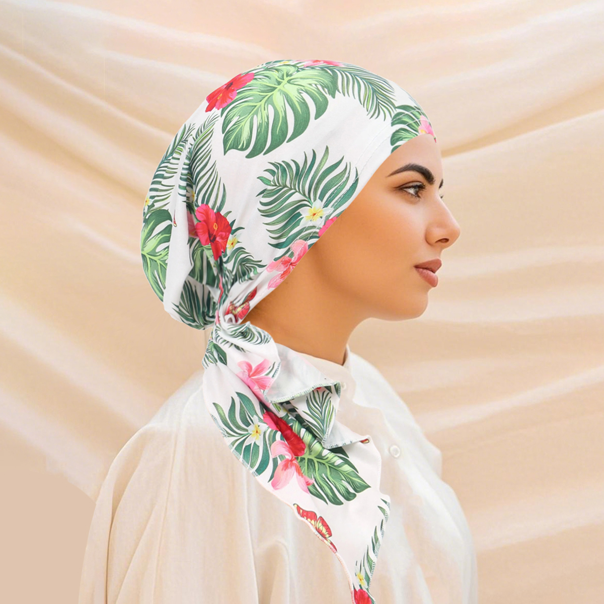 Nouveauté 2026 : Turban doux pour femmes musulmanes, bandeaux, foulard pré-noué imprimé, bonnet chimio pour femmes, hijabs intérieurs, accessoires capillaires