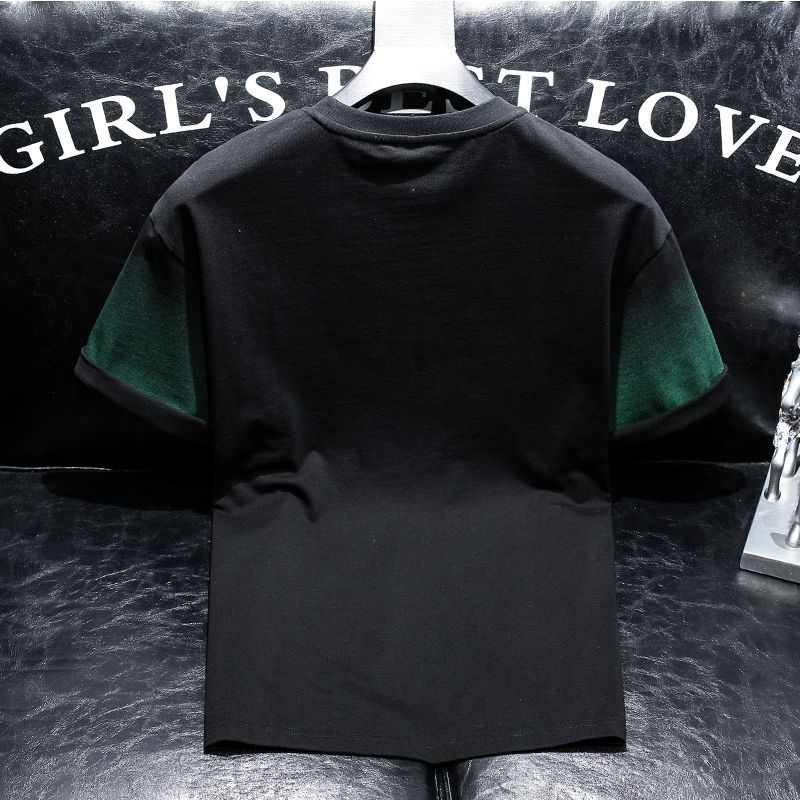 T-shirts pour hommes chemises Alphabet imprimé hauts noir chiné hommes T-shirt vêtements bon marché et haute qualité Harajuku mode vente en gros chaude