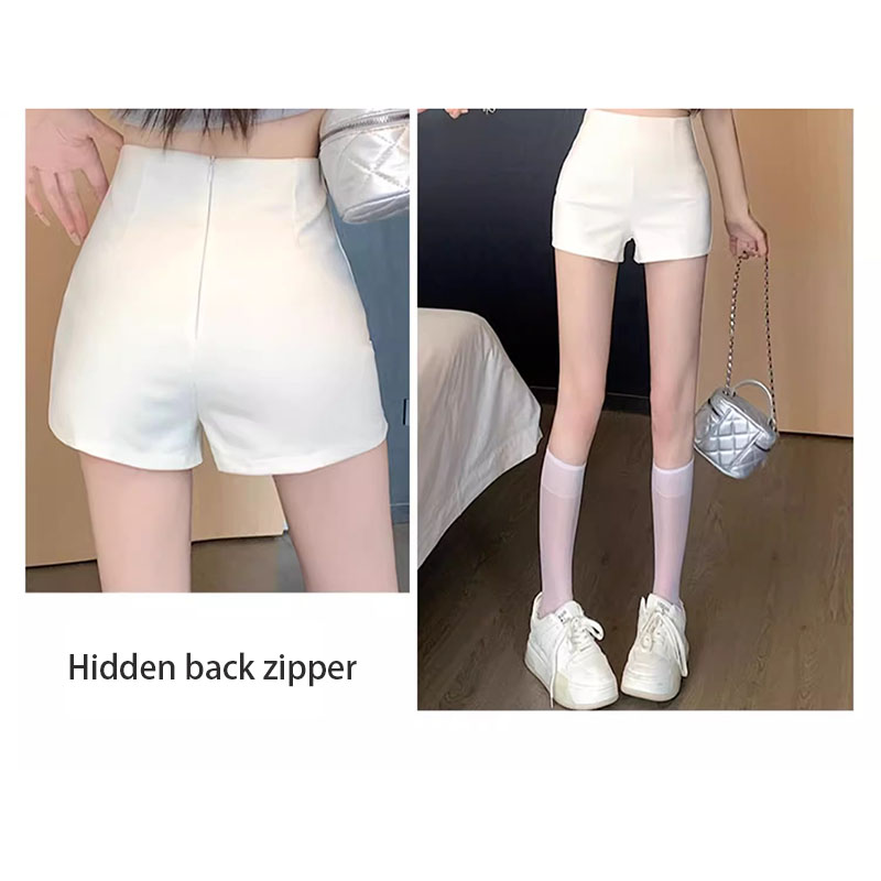 Shorts noirs et blancs ultra-courts pour femmes, pantalons décontractés taille haute amincissants, leggings sexy, petits shorts d'été