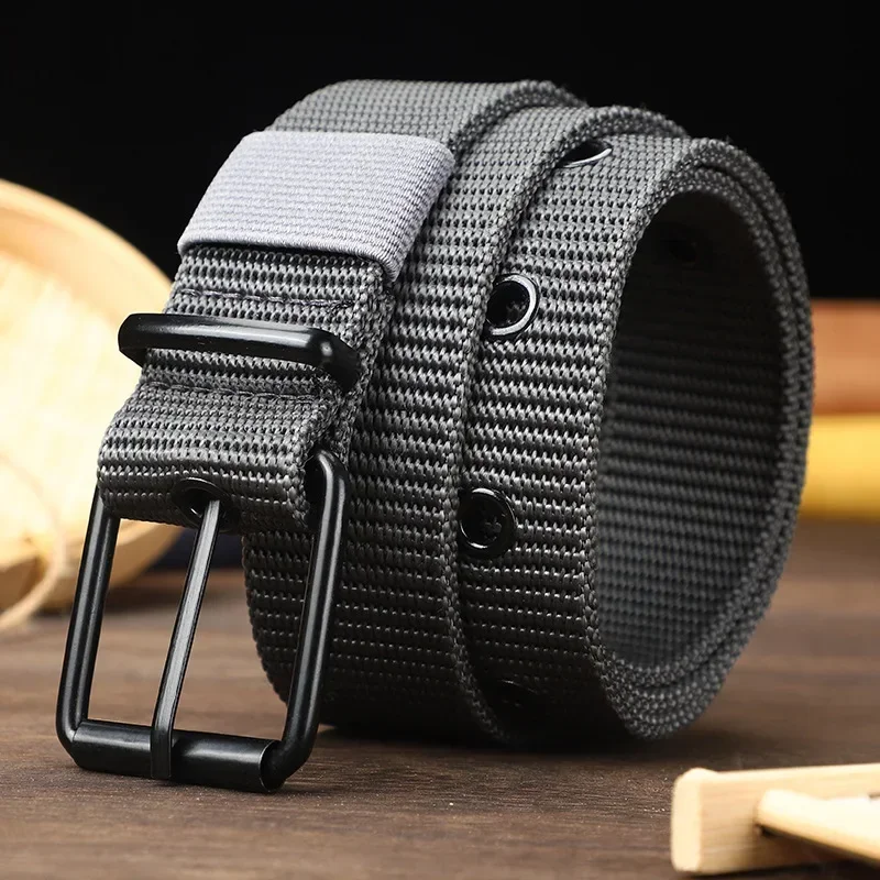DulEnvironKnowing-Ceinture en toile pour hommes et femmes, simple et pratique, tissage en nylon, pantalon de cow-boy, sport de plein air, nouveau