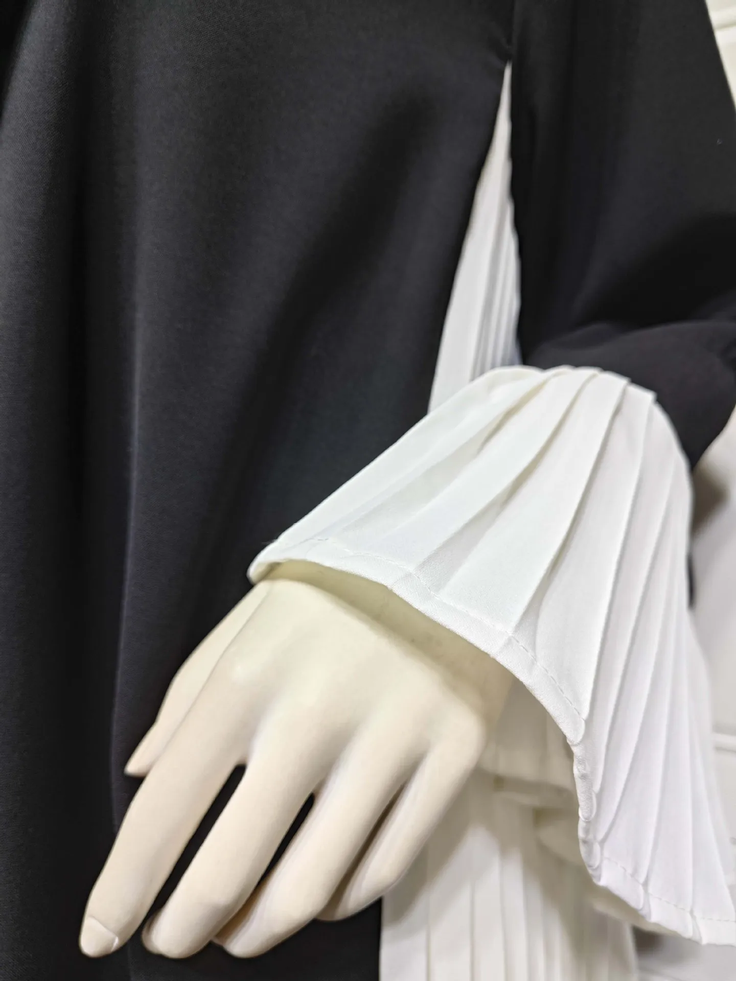 Abaya de fête musulmane pour femmes, robe longue plissée, cardigan du Ramadan, caftan marocain, robe éducative, grande robe de Dubaï Jalabiya, Eid, 2024
