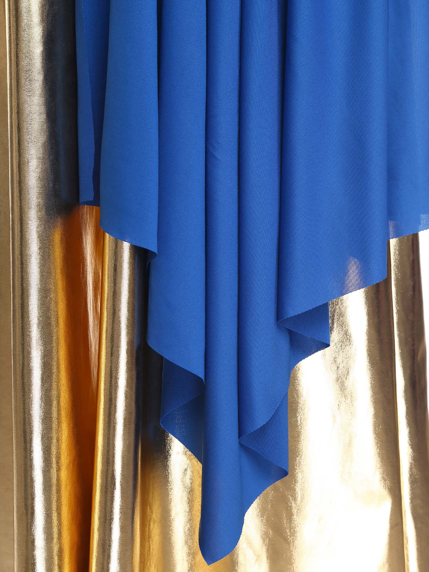 Robe de louange danse culte liturgique Performance Costume robes de salle de bal lyrique à manches longues combinaisons métalliques pour les femmes