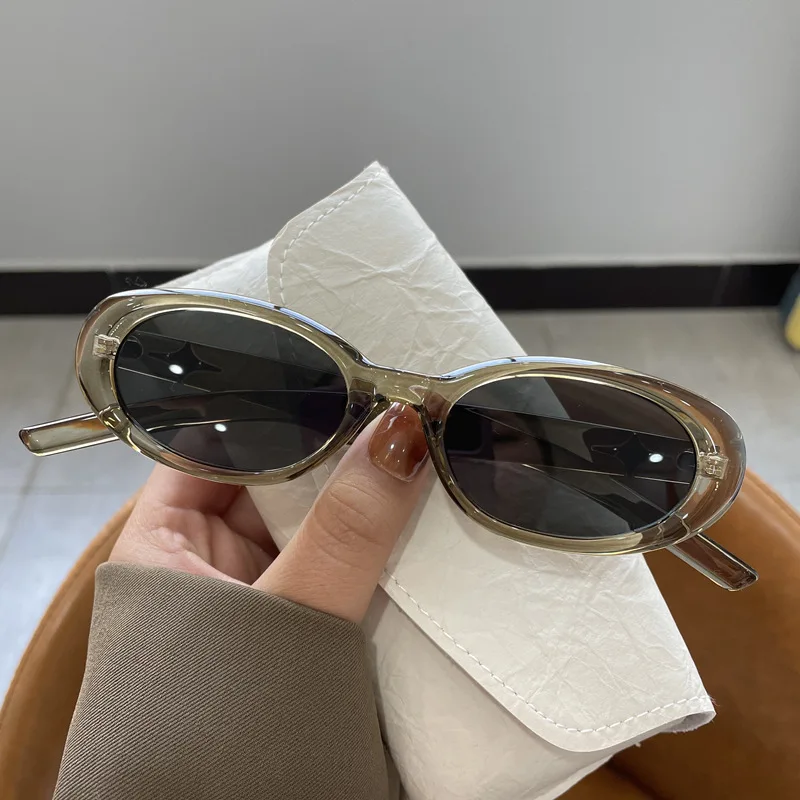 Lunettes de soleil populaires pour femmes et hommes, ovales uniques, nuances miroir colorées Y2K, à la mode, nouvelle collection 2024