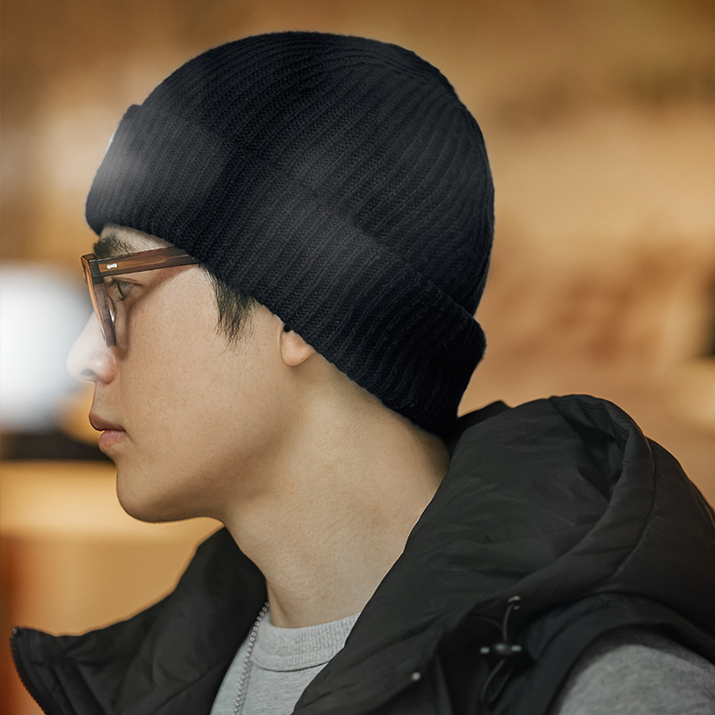Maden-Casquettes en laine unisexe, chapeau en peau de melon, bonnet décontracté, bonnet chaud, bonnet femme, optique vintage, tout match, hiver