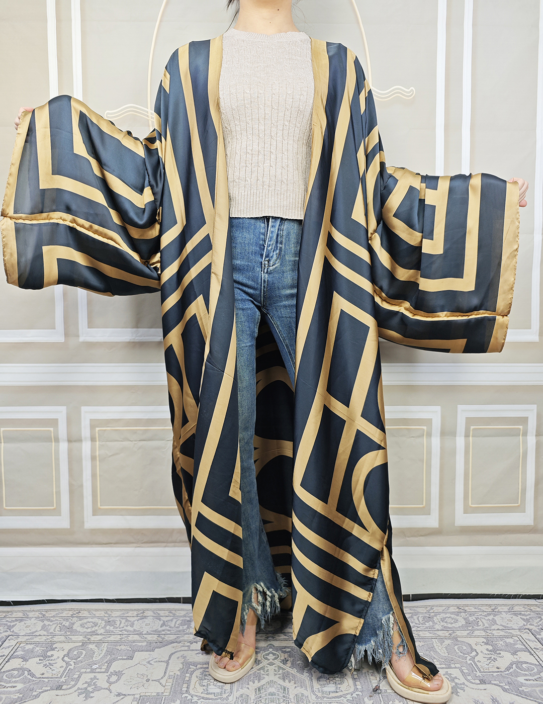 Robes africaines grande taille pour femmes, kimonos College, moyen-orient, dame musulmane, cardigans longs pour les vacances, été