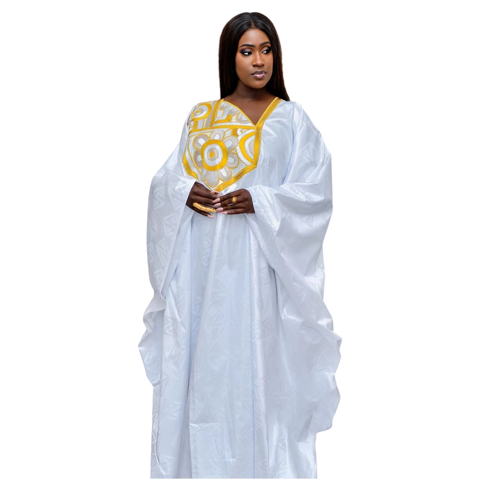 Tenue africaine pour femmes Bazin Riche broderie grande taille robe d'église de fête élégante