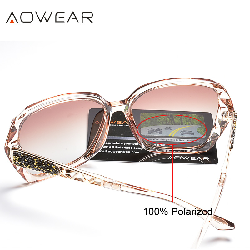 Femmes luxe dégradé surdimensionné lunettes de soleil femmes polarisées carré Vintage lunettes de soleil dames diamant nuances gafas de sol mujer