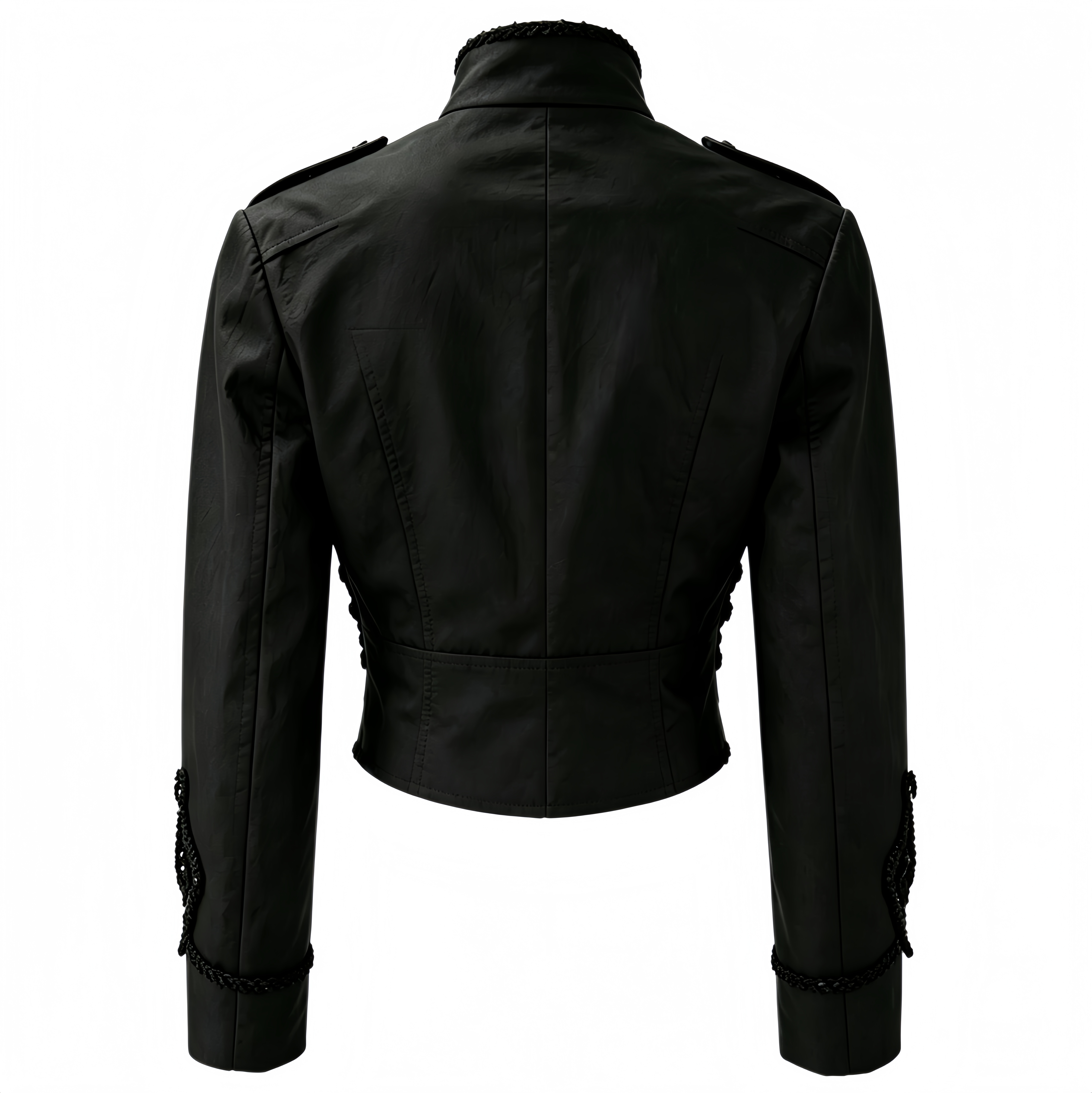 Veste classique rare de style anglais noire personnalisée MICHAEL JACKSON de 1998